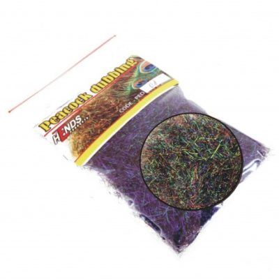 Hends Peacock Dubbing PED05 - Black/Green with Red/Violet Effect