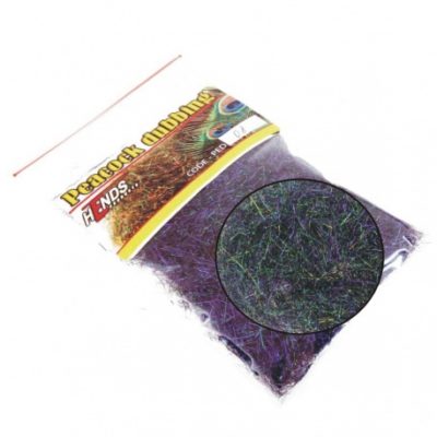 Hends Peacock Dubbing PED09 - Black/Green with Violet Effect