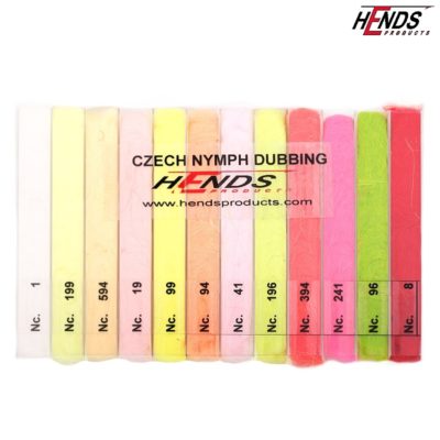 Hends Czech Nymph Dubbing Box 12 colors CZNB01 - Light