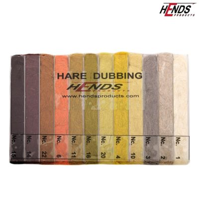 Hends Hare Dubbing Box 12 colors HZB01 - Dark