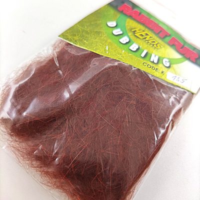 Hends Rabbit Fur Dubbing K135 - Dark Brown/Orange