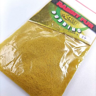 Hends Rabbit Fur Dubbing K34 - Dark Yellow