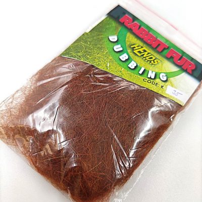 Hends Rabbit Fur Dubbing K35 - Brown/Red