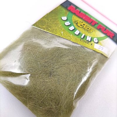 Hends Rabbit Fur Dubbing K39 - Dark Olive