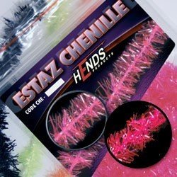 Hends Estaz Chenille CHE16 6mm 1.5m - Fluo Pink