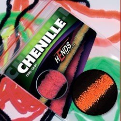 Hends Chenille CHO2204 2mm 1.5m - Fluo Orange