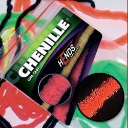 Hends Chenille CHO2205 2mm 1.5m - Fluo Dark Orange