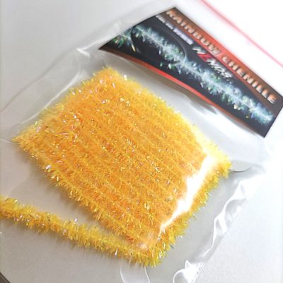 Hends Rainbow Chenille CHR06 4mm 1.5m - Yellow/Orange