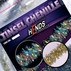Hends Tinsel Chenille CHT02 6mm 1.5m - Gold Pearl