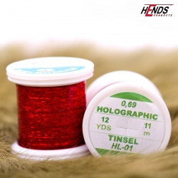 Hends Holographic Tinsel HL01 0,69mm - Red