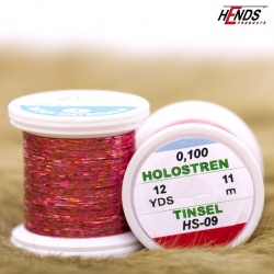Hends Holostrength Tinsel HS09 0,1mm 11m - Red/Pink