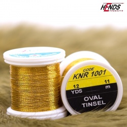 Hends Oval Tinsel KNR1001 11m - Dark Gold