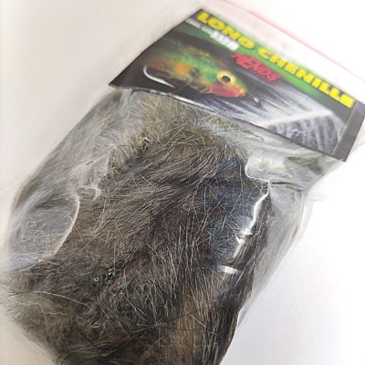 Hends Long Chenille LCH331 1.3m - Grey with Black Effect