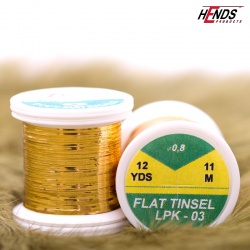 Hends Flat Tinsel LPK03 0,8mm - Dark Gold