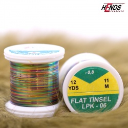 Hends Flat Tinsel LPK06 0,8mm - Pearl Peacock