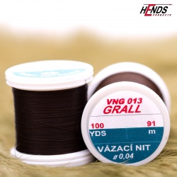Hends Grall Thread VNG213 0,08mm 91m - Dark Brown