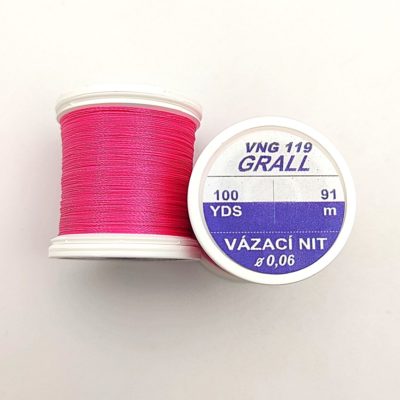Hends Grall Thread VNG207 0,08mm 91m - Red