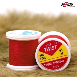 Hends Twist Thread VNT107 0,05mm 91m - Red