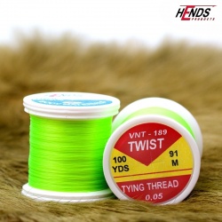 Hends Twist Thread VNT189 0,05mm 91m - Fluo Green