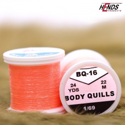 Hends Body Quills BQ16 22m - Salmon with UV Effect