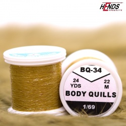 Hends Body Quills BQ34 22m - Dark Brown/Yellow