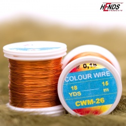 Hends Colour Wire 0,09mm 21,6m CWS26 - Orange