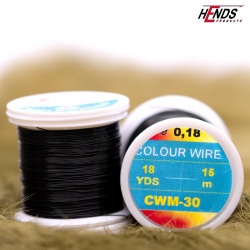 Hends Colour Wire 0,09mm 21,6m CWS30 - Black