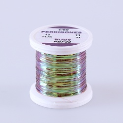 Hends Perdigone Pearl Body Tinsel PBM32 1/32 11m - Olive/Brown