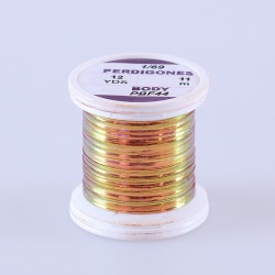 Hends Perdigones Pearl Body Tinsel PBF44 1/69 11m - Dark Copper with Copper Gloss