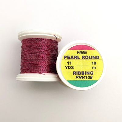 Hends Pearl Round Ribbing PRR108 10m - Burgundy