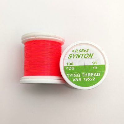 Hends Synton Thread VNS195 0,05mm x 2 91m - Fluo Pink/Red