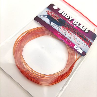 Hends Body Glass Half Round BGP03 - Orange/Brown