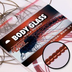 Hends Body Glass Half Round BGP193 - Red