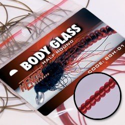 Hends Body Glass Half Round BGP36 - Wine Red