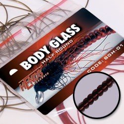 Hends Body Glass Half Round BGP37 - Burgundy