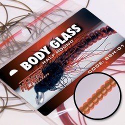 Hends Body Glass Half Round BGP91 - Fluo Orange