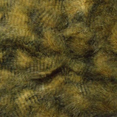 Hends Grizzly Marabou Feathers GM324 - Khaki / Black Striped