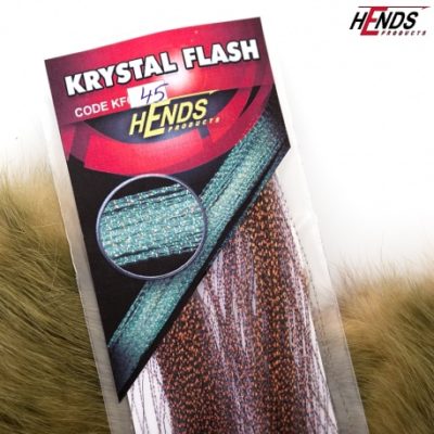 Hends Krystal Flash KF45 - Black with Brown Shine