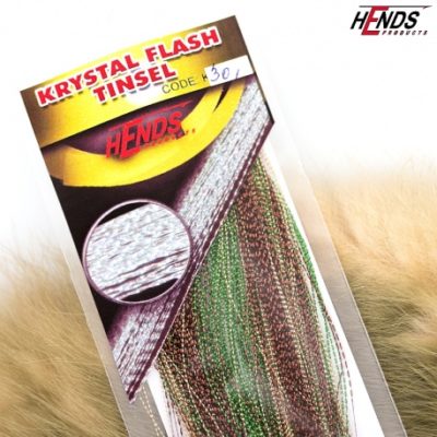 Hends Krystal Flash Tinsel KFT301 - Green/Brown/Light Gold