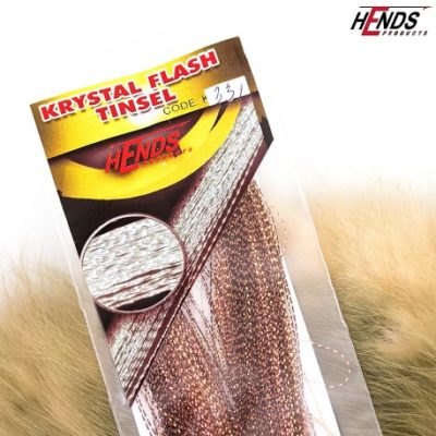 Hends Krystal Flash Tinsel KFT331 - Brown/Pink/Dark Gold
