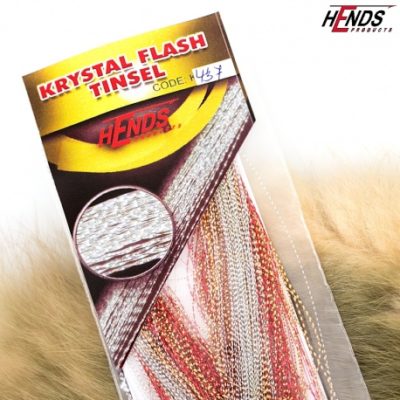 Hends Krystal Flash Tinsel KFT437 - Silver/Red/Dark Gold