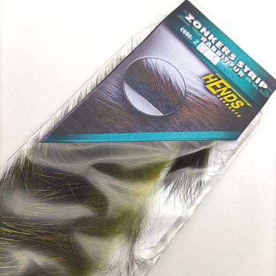 Hends Zonker Strips Rabbit Fur 3mm Z08 - Natural Green