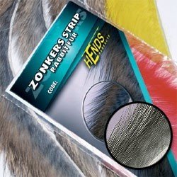 Hends Zonker Strips Rabbit Fur 3mm Z11 - Natural Silver