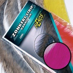 Hends Zonker Strips Rabbit Fur 3mm Z13 - Pink Fluo