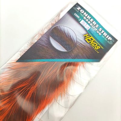 Hends Zonker Strips Rabbit Fur 3mm Z133 - Orange Fluo Chinchilla
