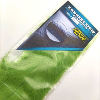 Hends Zonker Strips Rabbit Fur 3mm Z89 - Green Fluo