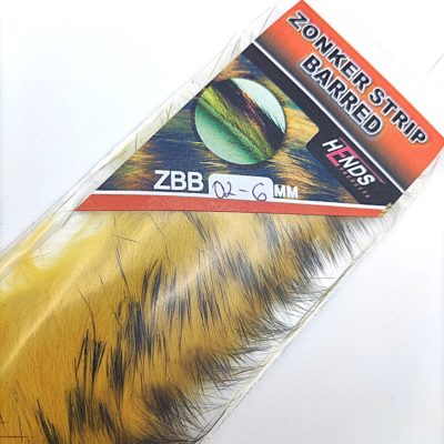 Hends Zonker Strips Barred 6mm ZBB02 - Yellow/Black Stripes