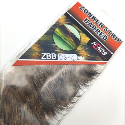Hends Zonker Strips Barred 6mm ZBB06 - Dark Beige/Black Stripes