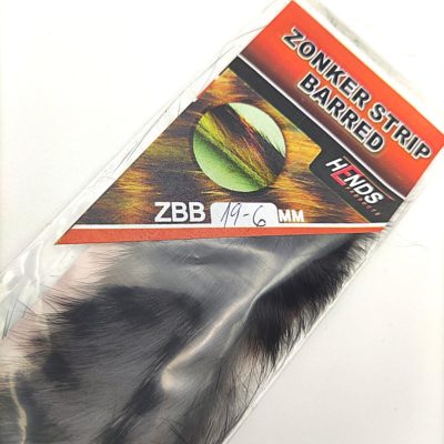 Hends Zonker Strips Barred 6mm ZBB19 - Dark Grey/Black Stripes