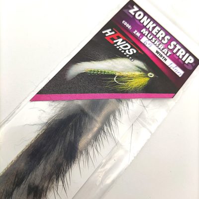 Hends Zonker Strips Muskrat 1,5mm ZM69 - Grey Black